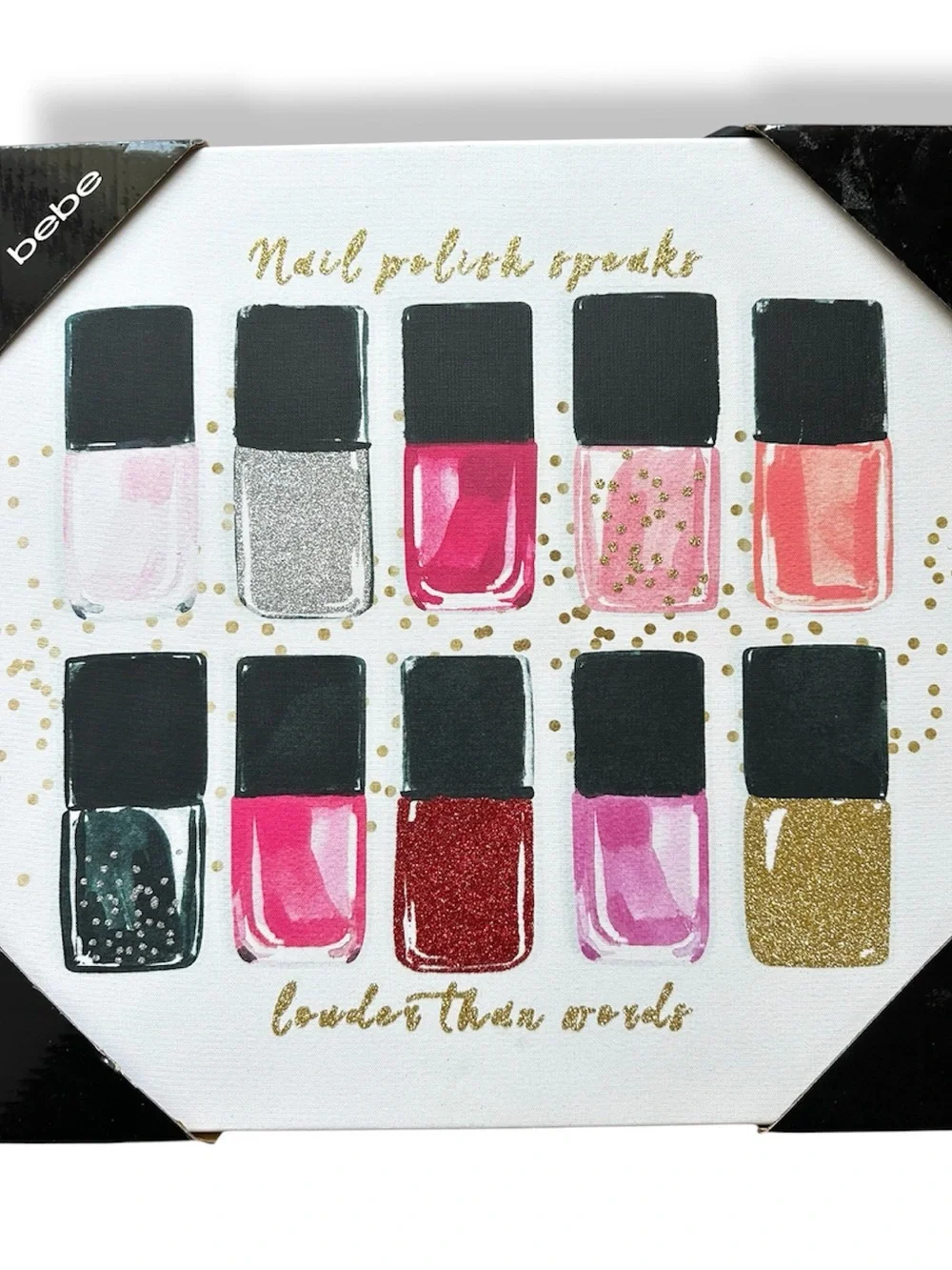 bebe Nail Polish Canvas Art
